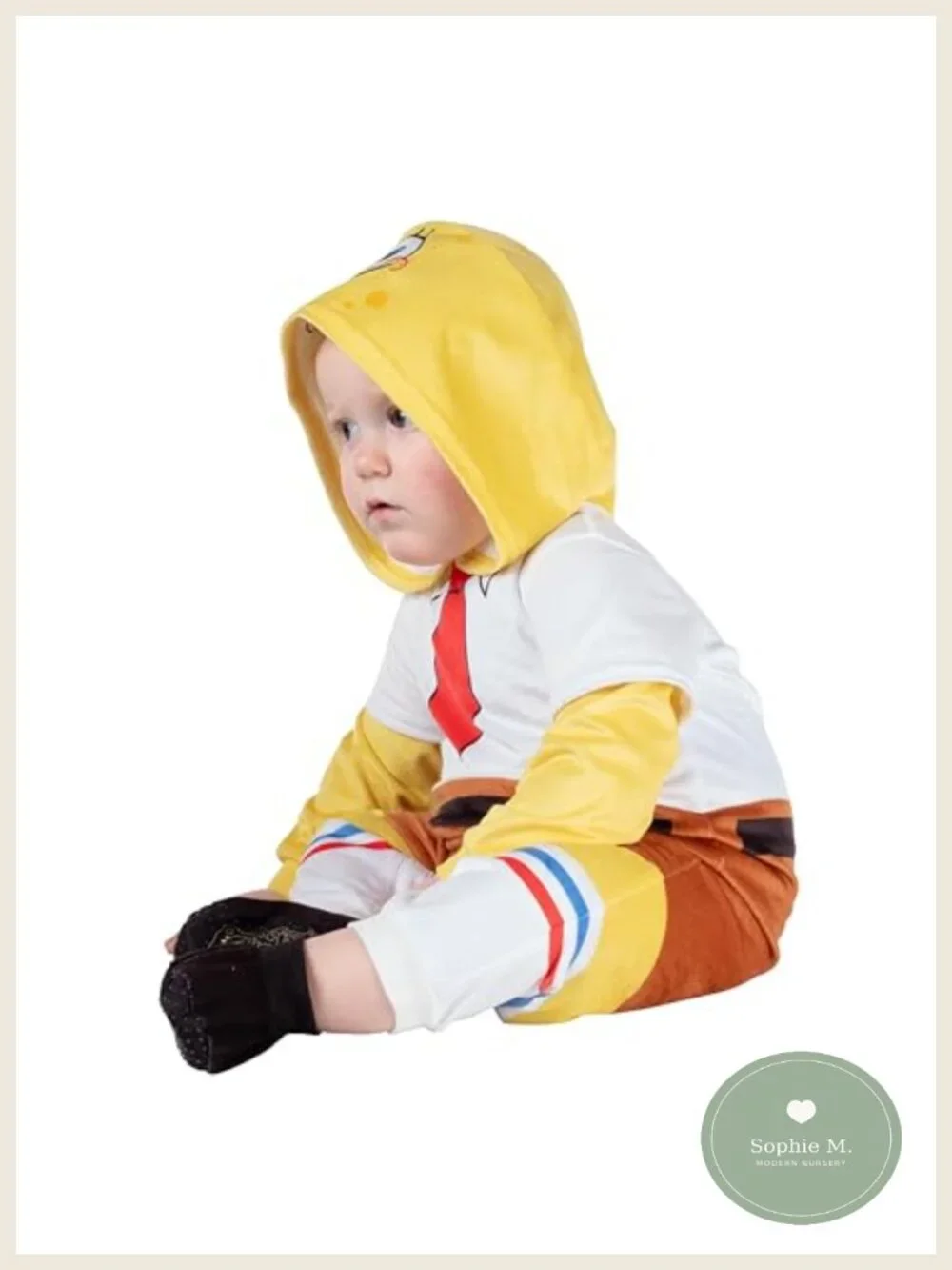 SpongeBob Official Infant Halloween Costume One-Piece Jumpsuit with Hood and